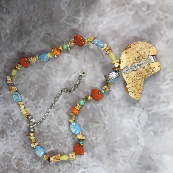 Carolyn Pollack Relios Bear Fetish Necklace - Picture 1 of 7